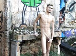 Photoshooting shy boy