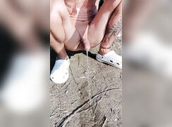 Pissing on the Ground no cum 312