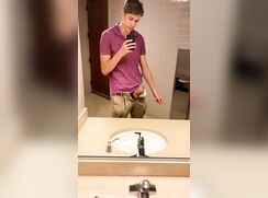 Playing in the school restroom