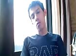 Porn gets this Latino college boy horny 