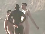 Public gay Beach erection