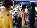 Public naked body Paint (not porn)