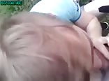 Public park blowjob