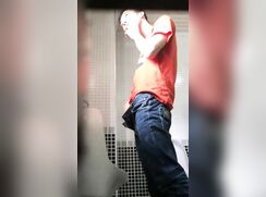 Public restroom Asian teen boys pissing spycam porn