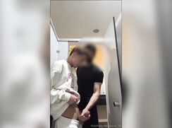 Public Toilet Cum Handjob Asian