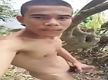 Public Wank Cum