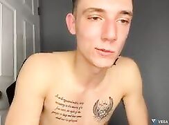 Rare: Cute Straight Hung Blond Boy Busts One Out On Cam