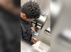 Recording his dick while in the bathroom