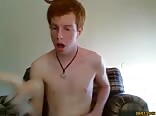 Redhead wanks and uses a big dildo gay porn tube