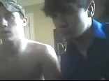 Redneck buddies jerk off on cam
