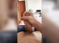 rich handjob in bed