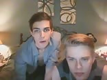 Rimming blonde boy on bed