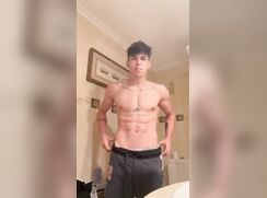 Ripped dude rippin' a heater