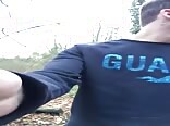 Risky outside boys porn