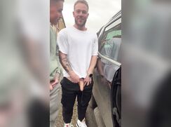 Selfie Dad & Son Pissing Together Outside-no porn 310
