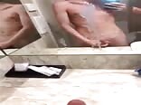 Selfie twink porn misses counter and hits mirror