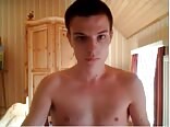 Serious teen boys porn jerks in his room