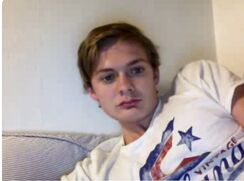 Serious twink has a lazy wank