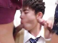 Seto commuting to school, Threesome in the restroom.