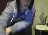 Sexy boy in blue gay tube shows ass video