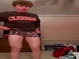 Sexy guy stripping for the cam boys porn