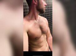 Sexy public shower cruise