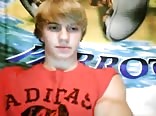 Sexy young jock pounds one out