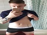 Shaky mirror selfie video boy porn