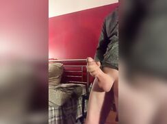 Shaved Hard Twink's Cock Cums 203