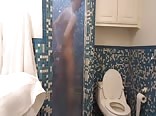 Shower, wank and dildofuck