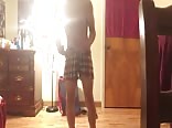 showing in boxers