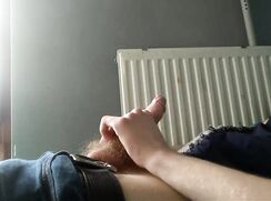 Shy blonde dutch some ass and cum