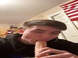Shy teen boy sucks gay porn