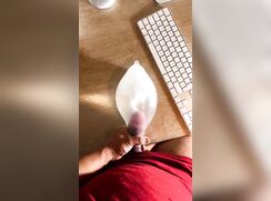 Simply cum in condom