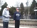 Skater smoking and spitting twink tube