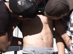 Skater Trio Outdoor Bareback Gay Porn Tube
