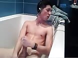 Skinny Boy Playing in the Bath Porn