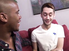 Skinny Lad Rides A BBC Gay Porn Couple