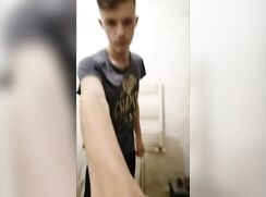 Slim basement wanker