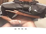 Slim Black Boys Porn Cum in Bathroom
