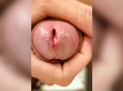 Slow Motion Close-up of Cock Cumming with multiple squirts 201