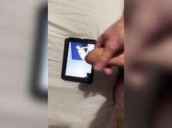 Slut jerks to webcam boy