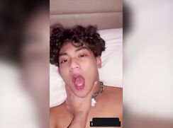 Slutty boy on bed