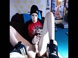 Smooth and effeminate femboy on cam