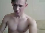 Smooth, shaved camboy cums