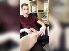 Smooth Twink Jerks & Cums 218