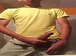 Sneaking in a quick jerk off session before dinner boys porn