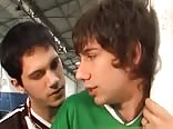 Soccer boys fucking and cuming