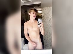 sperming into the bathroom sink