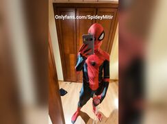 Spiderman shooting webs